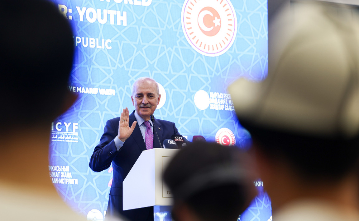 TBMM Başkanı Kurtulmuş, Bişkek’te İslam İşbirliği Gençlik Forumu Konferansında Konuştu