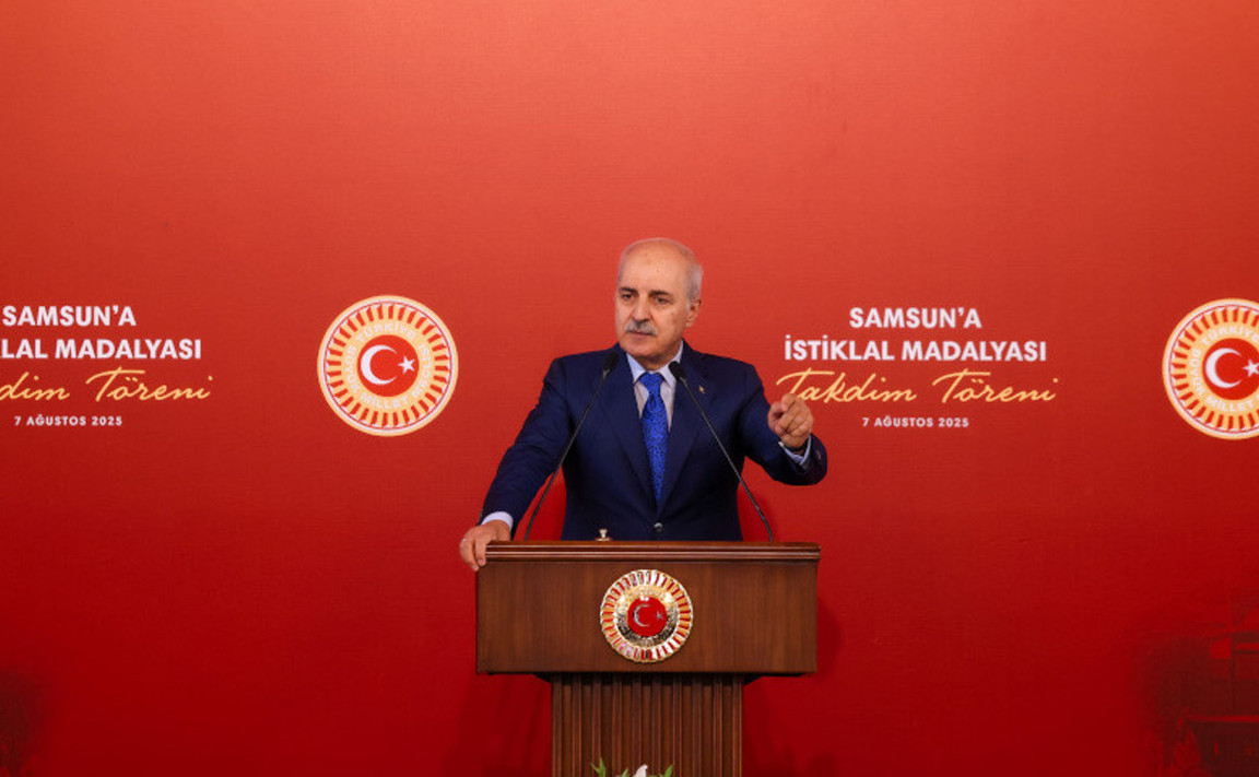 TBMM BAŞKANI KURTULMUŞ, SAMSUN’A İSTİKLAL MADALYASI TAKDİM TÖRENİ’NDE KONUŞTU