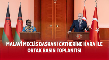 Malavi Meclis Başkanı Catherine Hara ile ortak basın toplantısı. 14.11.2024