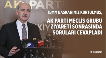 AK Parti Meclis Grubu ziyareti sonrası basın açıklaması