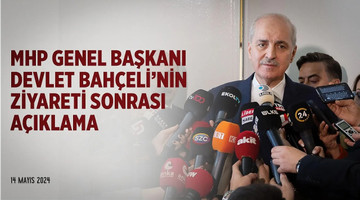 TBMM Başkanımız, MHP Genel Başkanı Devlet Bahçeli'yi ziyareti sonrasında açıklama yaptı.