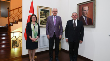 TBMM Başkanı Kurtulmuş, Türkiye'nin Bişkek Büyükelçiliğini Ziyaret Etti