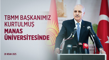 Kırgızistan-Türkiye Manas Üniversitesinde gençlerle bir aradayız. 28.04.2025