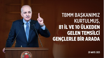 Gazi Meclisimizde gençlerle bir aradayız