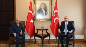 TBMM Başkanı Kurtulmuş, MHP Genel Başkanı Bahçeli'yi Ziyaret Etti