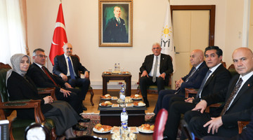 TBMM Başkanı Kurtulmuş, İyi Parti Genel Başkanı Dervişoğlu’nu Ziyaret Etti