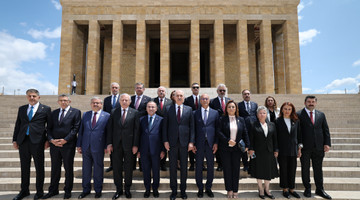 TBMM Başkanı Kurtulmuş Ve Başkanlık Divanı Üyelerinden Anıtkabir Ziyareti