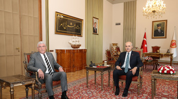 TBMM Başkanı Kurtulmuş, İyi Parti Genel Başkanı Dervişoğlu'nu Kabul Etti