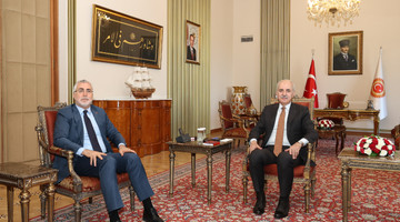 TBMM Başkanı Kurtulmuş, Çalışma Ve Sosyal Güvenlik Bakanı Işıkhan’ı Kabul Etti