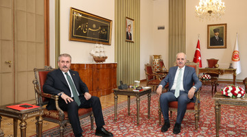 TBMM Başkanı Kurtulmuş, Büyük Birlik Partisi Genel Başkanı Destici’yi Kabul Etti