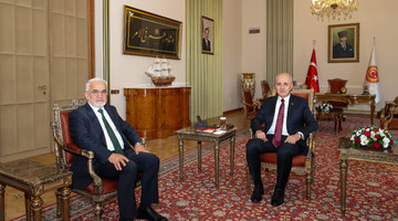 TBMM Başkanı Kurtulmuş, Hüda Par Genel Başkanı Yapıcıoğlu’nu Kabul Etti