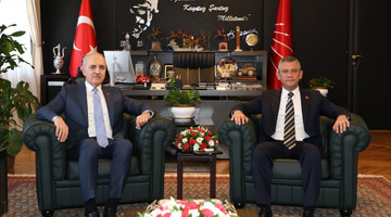 TBMM Başkanı Kurtulmuş, CHP Genel Başkanı Özel’i Ziyaret Etti