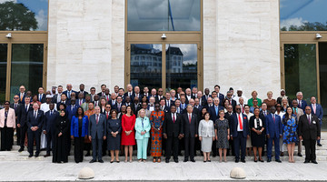 TBMM BAŞKANI KURTULMUŞ, ALTINCI DÜNYA PARLAMENTO BAŞKANLARI KONFERANSI AİLE FOTOĞRAFINDA YER ALDI