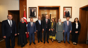 TBMM BAŞKANI KURTULMUŞ, TÜRKİYE'NİN BM CENEVRE OFİSİ NEZDİNDEKİ DAİMİ TEMSİLCİLİĞİNİ ZİYARET ETTİ