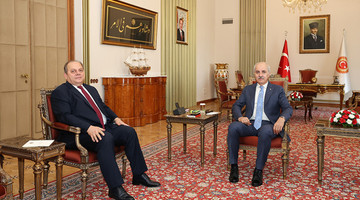 TBMM BAŞKANI KURTULMUŞ YARGITAY BAŞKANI KERKEZ’İ KABUL ETTİ