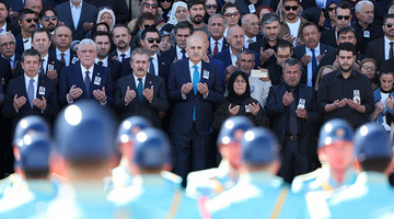 TBMM Başkanı Kurtulmuş, Eski Milletvekili Ökkeş Şendiller İçin Meclis'te Düzenlenen Cenaze Törenine Katıldı