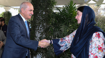TBMM Başkanı Kurtulmuş, Pakistan'da Pencap Eyaleti Başbakanı Meryem Navaz Şerifle Görüştü