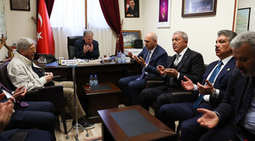 TBMM Başkanı Kurtulmuş’tan, Cumhurbaşkanlığı YİK Üyesi Mehmet Ali Şahin’e Taziye Ziyareti