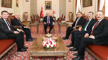 TBMM Başkanı Kurtulmuş, AK Parti Aksaray Milletvekilleri İle Beraberindeki Heyeti Kabul Etti