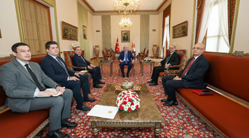 TBMM Başkanı Kurtulmuş, Özbekistan’ın Ankara Büyükelçisi Khaydarov’u Kabul Etti