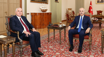 TBMM Başkanı Kurtulmuş, Kamu Başdenetçisi Akarca'yı Kabul Etti