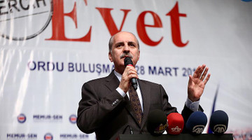 Kurtulmuş: PKK'dan yaka silken Kürt kardeşlerimiz 'evet'le hadlerini bildirecek