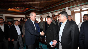 Kurtulmuş, Cihannüma Derneğinin il temsilcileriyle buluştu