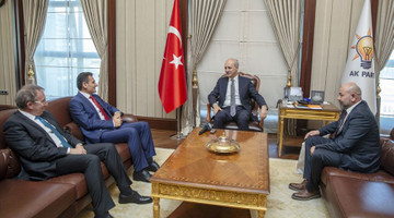 Kurtulmuş, KKTC Tarım ve Doğal Kaynaklar Bakanı Oğuz ile görüştü