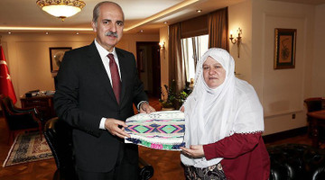 Kurtulmuş, Mihalgazi Belediye Başkanı Akgün’ü kabul etti