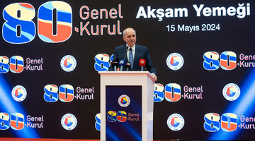 TBMM BAŞKANI KURTULMUŞ, TOBB 80. GENEL KURULU RESEPSİYONUNA KATILDI