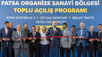 TBMM BAŞKANI KURTULMUŞ, FATSA'DA ORGANİZE SANAYİ BÖLGESİ TOPLU AÇILIŞ TÖRENİNE KATILDI