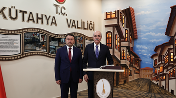 TBMM BAŞKANI KURTULMUŞ, KÜTAHYA VALİLİĞİNİ ZİYARET ETTİ