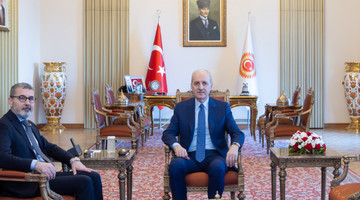 TBMM BAŞKANI KURTULMUŞ TÜRKİYE İNSAN HAKLARI VE EŞİTLİK KURUMU BAŞKANI KILIÇ’I KABUL ETTİ