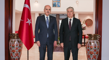 TBMM Başkanı Kurtulmuş, Türkiye'nin Brazilya Büyükelçiliğini ziyaret etti