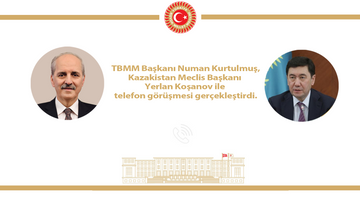 TBMM BAŞKANI KURTULMUŞ’TAN KAZAKİSTAN MECLİS BAŞKANI KOŞANOV’A TAZİYE TELEFONU 