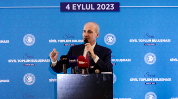 TBMM BAŞKANI KURTULMUŞ, SİVAS'TA SİVİL TOPLUM BULUŞMASI PROGRAMINDA KONUŞTU