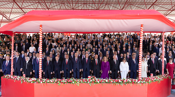 TBMM BAŞKANI KURTULMUŞ, 20 TEMMUZ BARIŞ VE ÖZGÜRLÜK BAYRAMI TÖRENLERİNE KATILDI