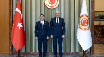 TBMM BAŞKANI KURTULMUŞ, KAMBOÇYA BAŞBAKAN YARDIMCISI SOK’U KABUL ETTİ