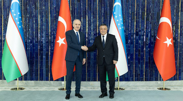 TBMM BAŞKANI KURTULMUŞ, ÖZBEKİSTAN ALİ MECLİSİ YASAMA MECLİSİ BAŞKANI İSMAİLOV İLE GÖRÜŞTÜ