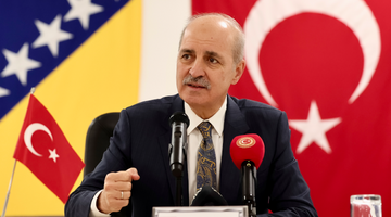 TBMM BAŞKANI KURTULMUŞ, BOSNA HERSEK’TEKİ EUFOR TÜRK TEMSİL HEYETİ BAŞKANLIĞINDA ASKERLERE HİTAP ETTİ