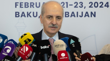 TBMM BAŞKANI KURTULMUŞ, AZERBAYCAN MEDYASININ SORULARINI YANITLADI