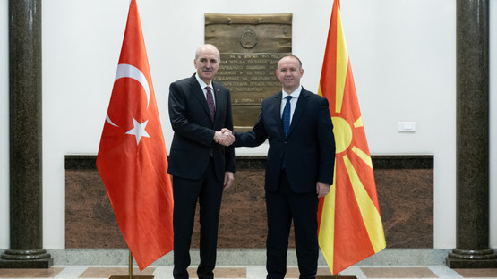 TBMM Başkanı Kurtulmuş, Kuzey Makedonya Meclis Başkanı Gaşi İle Ortak Basın Toplantısı Düzenledi - Resim: 4