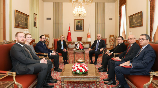 TBMM Başkanı Kurtulmuş ile AGİT PA Başkanı Kauma Ortak Basın Toplantısı Düzenledi - Resim: 5