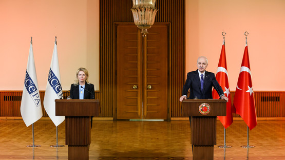 TBMM Başkanı Kurtulmuş ile AGİT PA Başkanı Kauma Ortak Basın Toplantısı Düzenledi - Resim: 6