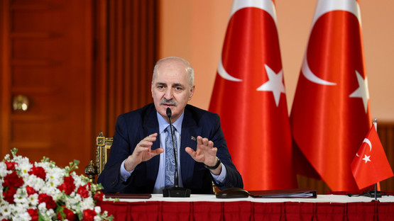 TBMM Başkanı Kurtulmuş İle Bahreyn Temsilciler Meclisi Başkanı Al Musalam Basın Toplantısı Düzenledi - Resim: 7