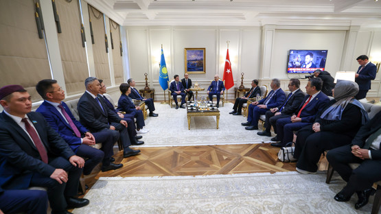 TBMM Başkanı Kurtulmuş, İstanbul’da Kazakistan Parlamentosu Meclis Başkanı Koşanov İle Görüştü - Resim: 2