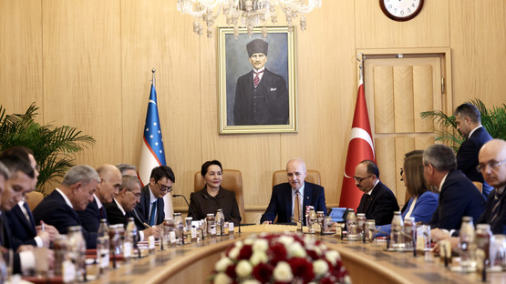 TBMM Başkanı Kurtulmuş, Meclis’te Özbekistan Ali Meclisi Senato Başkanı Narbayeva İle Görüştü - Resim: 1