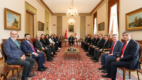 TBMM Başkanı Kurtulmuş, Türkiye Basın Federasyonu Heyetini Kabul Etti - Resim: 1
