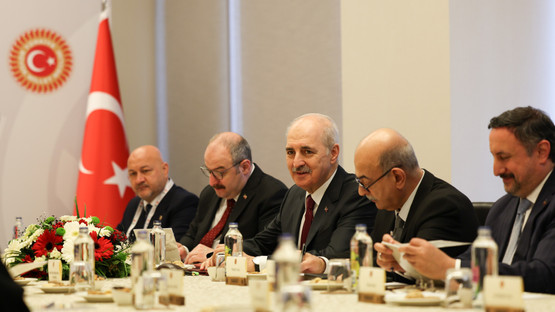 TBMM Başkanı Kurtulmuş, BAE Federal Ulusal Konseyi Başkanı Ghobash İle Görüştü - Resim: 1
