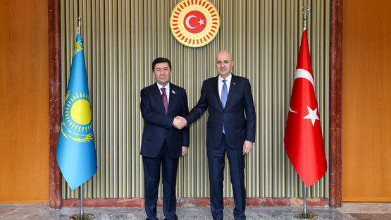 TBMM Başkanı Kurtulmuş, Meclis’te Kazakistan Parlamentosu Meclis Başkanı Koşanov İle Görüştü - Resim: 5
